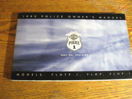 1999 Harley-Davidson Police Owner's Owners Manual FLHTP FLHP Electra Glide Xlnt - $44.55