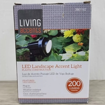 Living Accents Outdoor LED Landscape Accent Light 200 Lumen Black *NEW* - £6.91 GBP