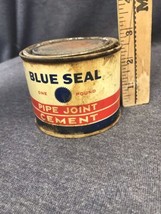 Vintage Blue Seal Drain Pipe Solvent Can 2.75” - £4.64 GBP