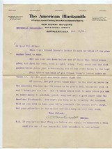 2 Amusing Letters About Pie The American Blacksmith 1909 Buffalo New York - £21.38 GBP