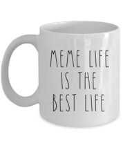 Meme Life is The Best Life Coffee Mug Vintage Mother Cup Christmas Gift For Mom - £12.52 GBP+