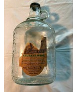 Rhubab Wine Jug Little Amana Winery 1/2 Gal IA Used Empty - $27.99