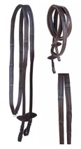Horse English 54&quot; Padded Brown Soft Leather Comfort Reins Schooling 805L... - $541.26 MXN