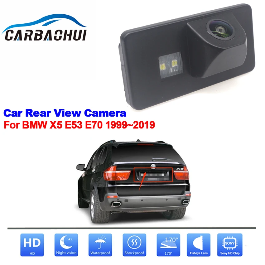 Car Rear View Back Up Camera For BMW X5 E53 E70 1999~2013-2019 Full HD CCD - £30.29 GBP+