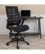 Flash Furniture Kale High Back Black Mesh Spine-Back Set of 1,  - £346.07 GBP