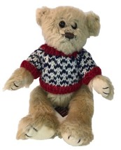 The Bearington Collection Teddy Bear in Chevron Pattern Sweater 10&quot; - £15.98 GBP