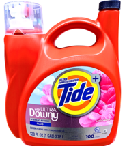 Tide Plus With Ultra Downy Liquid Detergent Vibrant &amp; Fresh 128 Ounce 10... - $27.02