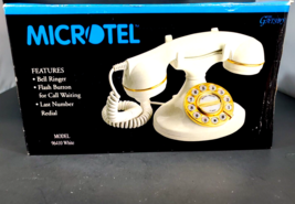 Vintage Microtel Phone Model 96410 Tone/Pulse White Desk Phone &quot;Brand New&quot; - $49.49