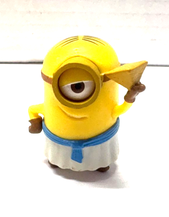 Despicable Me Minion Egyptian Toga Thinkway 1 1/2&quot; PVC Cake Topper Figure - $4.95