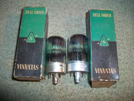 Lot of 2 Vintage 14Y4 Tubes Loktal Base Made in USA Tested Good - $14.84