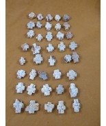 (CRB-400) 5/8 to 1&quot; 40 Broken Fairy Stone CHRISTIAN CROSS Staurolite Luc... - $140.99