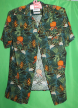 Goodfellow &amp; Co Standard Pineapple Tropical Short Sleeve Button Front Shirt - £19.77 GBP