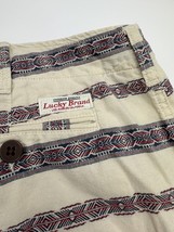 Lucky Brand Shorts Men&#39;s 38 Tribal Aztec Stripe  Casual Chino Southwest - £10.47 GBP