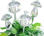 Plant Watering Globes, 4Pcs Self Watering Planter Insert Mushroom Glass ... - £23.72 GBP