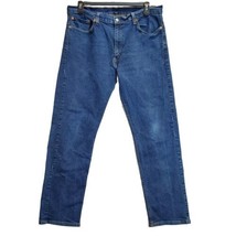 Levis 505 Mens Black Denim Jeans Regular Fit W38 x L32 Red Tab - £13.16 GBP