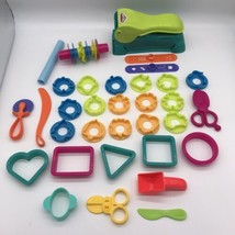 Play Doh Fun Factory Mega Set Press Forms Scissors Molds 39 Pieces Roller Cutter - £19.66 GBP