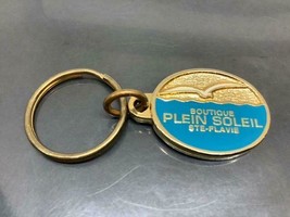 Vintage Promo Keyring Boutique Plein Soleil Keychain STE-FLAVIE Ancien Porte-Clé - £7.62 GBP