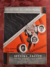 RARE Sheet Music Did You Ever See A Dream Walking? Ginger Rogers Gordon Revel - £12.70 GBP