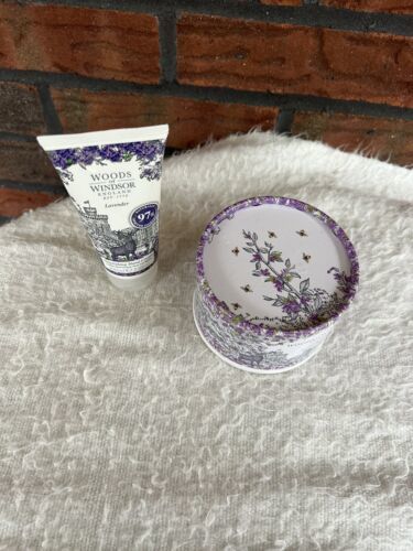 Set 2 Woods of Windsor Lavender Body Dusting Powder With Puff + Hand Cream New - $36.10