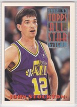 G) 1993-94 Topps Basketball Trading Card - All Star - John Stockton #102 - £1.54 GBP