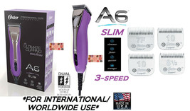 Oster A6 SLIM 3-Speed ULTIMATE Clipper&amp;CryogenX with #8 1/2, #7F&amp; TWO #10 Blades - £255.78 GBP