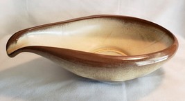 Frankoma Pottery Centerpiece Bowl Desert Gold Sapulpa 60s Spouted Flower... - $24.94