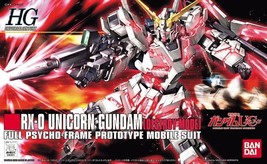 Hg RX-0 Unicorn Gundam [Destroy Mode] - 1/144 Scale Model Kit - Nib - £21.36 GBP