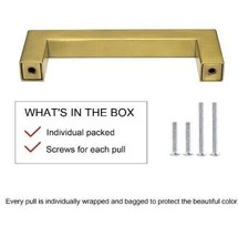 Kitchen Cabinet Handles - Gold - Pack of 10 515zb - £12.91 GBP