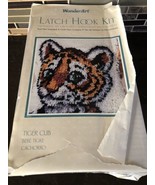 Latch Hook Kit Tiger Cub Wonder Art Caron NIB 12&quot; x 12&quot; P460 - $19.15 CAD