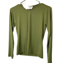 Marsh Tee Ladies Soft Knit Minimalist Basic Green Size Medium - £8.25 GBP