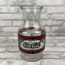 Godfather&#39;s Pizza Coca Cola Coke Pitcher Carafe Vintage 8.5 Inches - £12.17 GBP