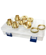 9pcs Brass Router Template Guide Bushing Set 4 Dewalt Porter Cable Skil ... - $30.84