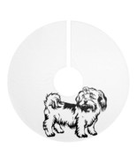 Shih Tzu Personalized Christmas Tree Skirts - $57.00