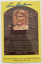 Lou Boudreau (d. 2001) Autographed Signed Hall of Fame Plaque Postcard - $12.99