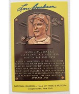 Lou Boudreau (d. 2001) Autographed Signed Hall of Fame Plaque Postcard - €13,02 EUR