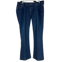 Riders - Women&#39;s Boot-Cut Mid-Rise Stretch Jeans Size 14 Petite Blue - £14.05 GBP