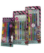 LOL Surprise 5 Scented Gel Pens 10 Scented Colored &amp; 5 Scented Graphite ... - £7.64 GBP
