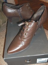 STACATTO BROWN LEATHER BOOTIE SHOES EURO SIZE 39  US SIZE 8-8.5 - £15.57 GBP