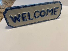 Saratoga Springs New York Porcelain Welcome Sign Excellent Condition - £5.12 GBP