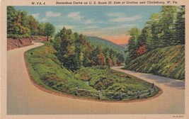Horseshoe Curve East Grafton Clarksburg West Virginia WV Postcard D58 - £2.35 GBP