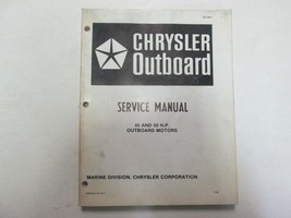 1986 Chrysler Hors-Bord 45 50 HP Service Réparation Atelier Manuel Ob 38... - $34.95