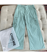 New NIP Chicme Green Tea Dring Cargo Pants Wide Leg XL - €22,24 EUR