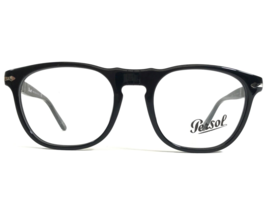 Persol Brille Rahmen 2996-V 95 Poliert Schwarz Quadratisch Voll Felge 50-19-140 - £130.98 GBP
