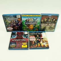 DC Marvel Blu-Ray DVD Lot (5) Rise of the Guardians Spider Avengers Captain Amer - £13.23 GBP