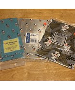 Vtg Disney Mickey Mouse Gift Sheet Wrapping Paper Hollywood Silver Blue ... - $29.69