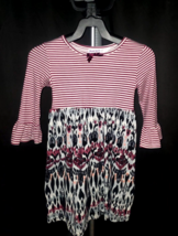 Size: 5T / Brand: Blueberi Boulevard ~ Casual Babydoll dress (funky pattern) - £14.38 GBP