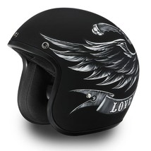 Brand New D.O.T. Daytona CRUISER W/ LOVE IT Black Vintage Motorcycle Bik... - £39.61 GBP