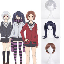 2019 Anime Senryuu Shoujo Cosplay Wigs Short Long Double Ponytail Full Hair Wigs - £21.75 GBP