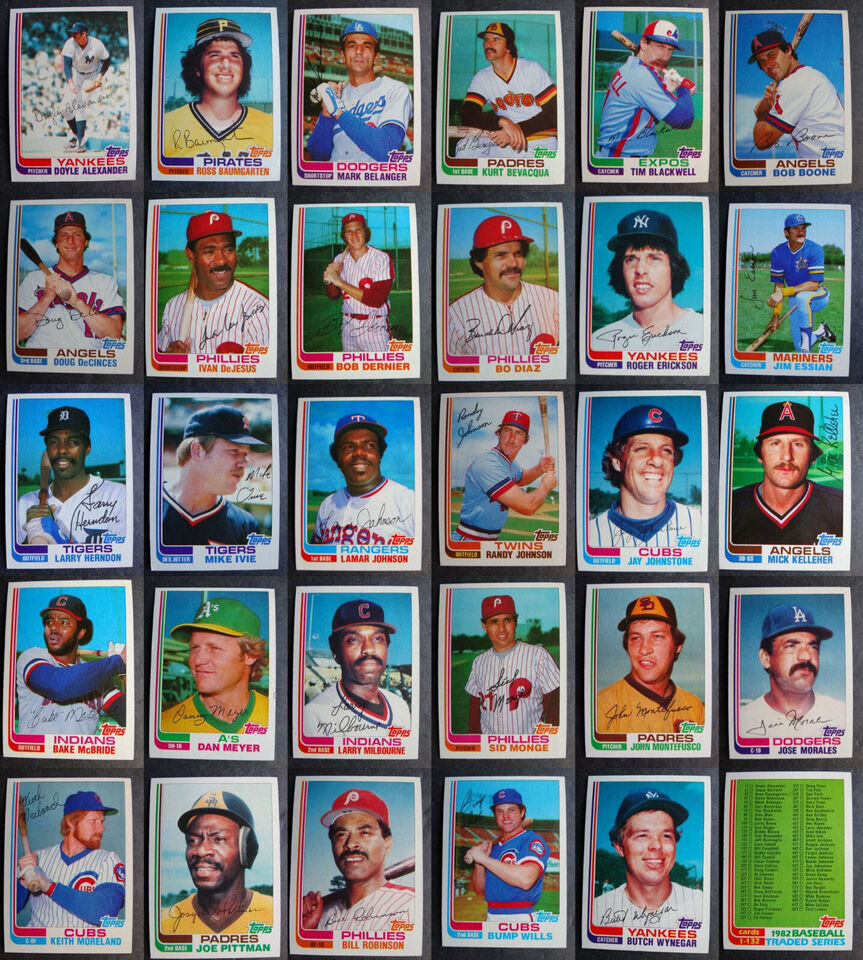 Primary image for (VG) 1982 Topps Baseball Traded Complete Your Set Baseball Cards You U Pick List