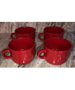 ROYAL NORFOLK-Christmas/Holiday Red CEREAL/SERVING BOWL SET Of 4-Micro/D... - $50.39